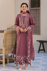 ALLYS - Winter 3PC Dhanak Embroidered Suit- BFB0290